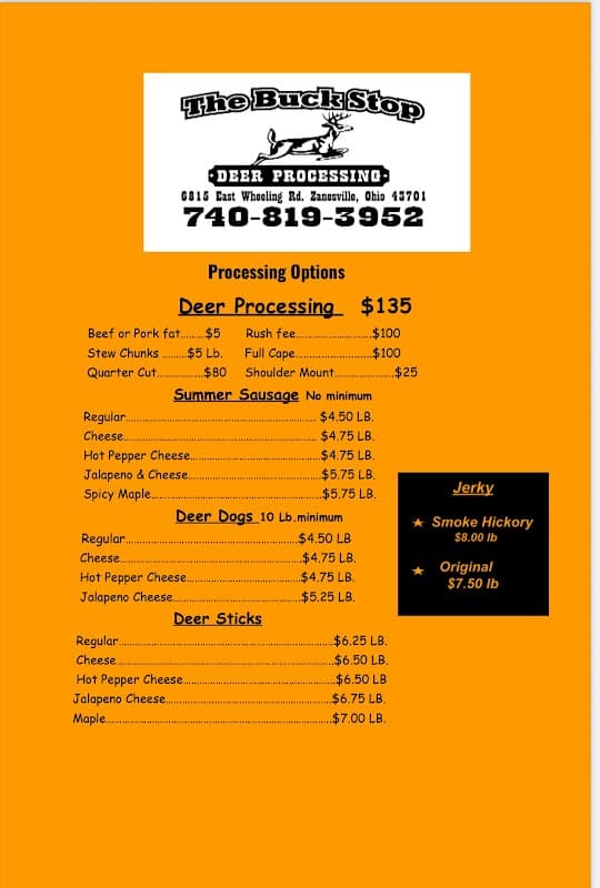 The Buck Stop Deer Processing